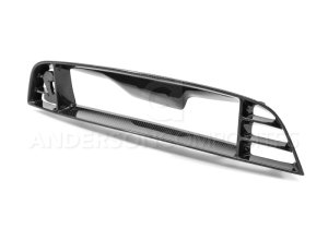 Ford Shelby GT500 Front Grille - Front Upper - Anderson Composites - Carbon Fiber with Cobra Emblem Spot - Matte Black - `13-`14 Ford Shelby GT500 Front Grille - Front Upper - Anderson Composites - Carbon Fiber with Cobra Emblem Spot - Matte Black - `13-`14